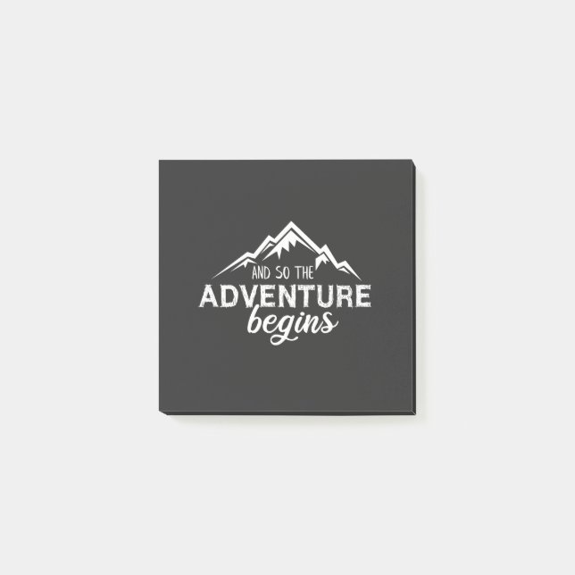 Bloco De Notas and so the adventures beigns (Frente)