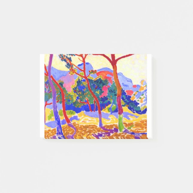 Bloco De Notas Andre Derain Fauvist Landscape with Trees (Frente)