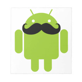 Bloco De Notas Android Robot Mustache
