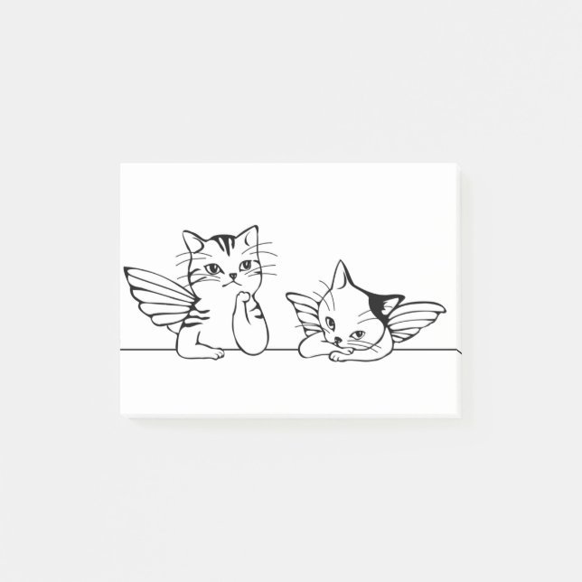 Bloco De Notas Angel Cat Bord Natal (Frente)