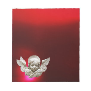 Bloco De Notas ANGEL DE RENASCIMENTO DA FLORENTINA, vermelho