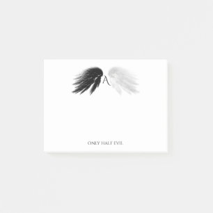 Bloco De Notas ANGEL WINGS 'Only Half Mau' Monograma Funny