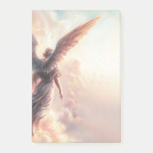 Bloco De Notas Angelic Angel Sky Clouds