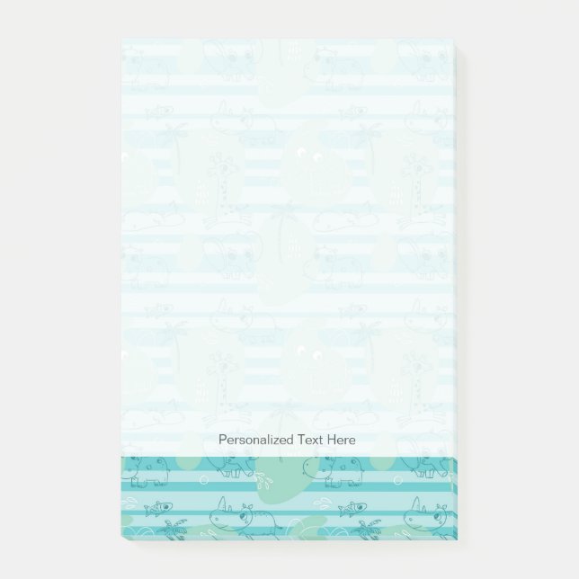 Bloco De Notas Animais de estimação brincando com água 1 (Frente)