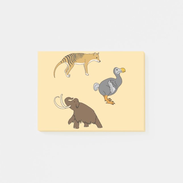 Bloco De Notas Animais Extintos (Frente)