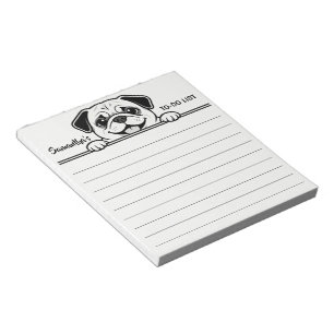 Bloco De Notas Animais Fofos Design Minimalista - Cachorro 2