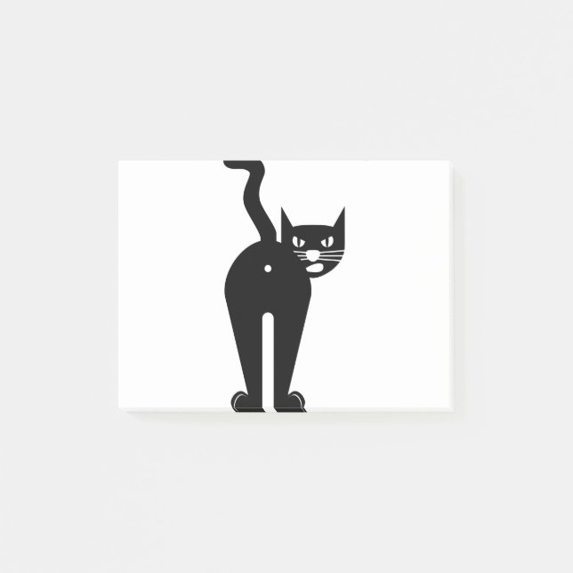 Bloco De Notas Animal Cat Mammal Silhouette (Frente)