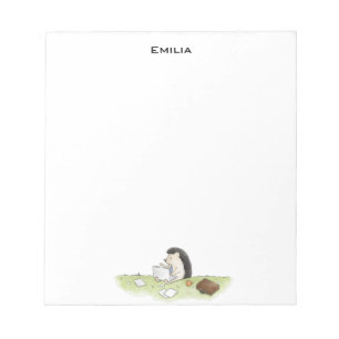 Bloco De Notas Animal de porco bonito com notebook a cores