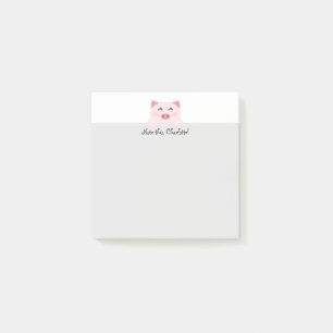 Bloco De Notas Animal personalizado de Kawai - porco