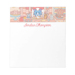 Bloco De Notas Anime Tom, Jerry e Tuffy Bakery