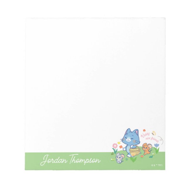 Bloco De Notas Anime Tom, Jerry e Tuffy Picnic (Frente)