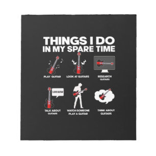 Bloco De Notas Aniversário da Música Guitarrista Viciada por Guit