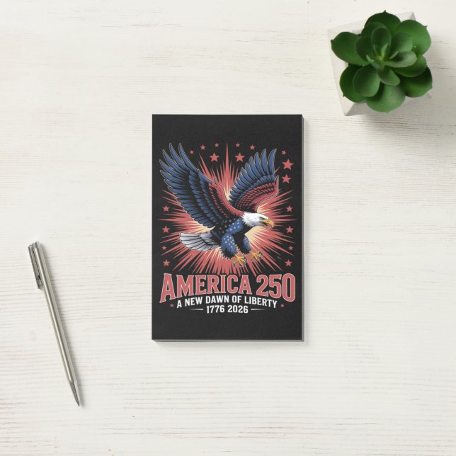 Bloco De Notas Aniversário de 250 anos da América (Escritótio)
