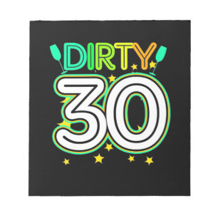 Bloco De Notas aniversário de 30 anos aniversário de 30 anos Fe