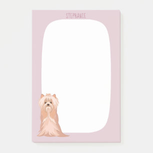 Bloco De Notas Aniversário de Yorkshire Terrier Fofo