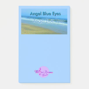 Bloco De Notas Anjo Azul Olhos Postados Notas