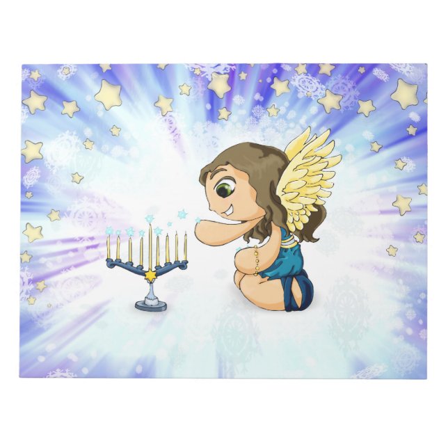 Bloco De Notas Anjo de Menorah (Frente)