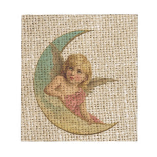 Bloco De Notas Anjo vitorioso da lua de chique