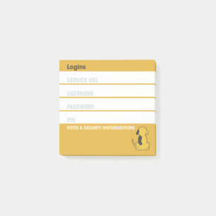 Bloco De Notas Anotações do Login Sticky