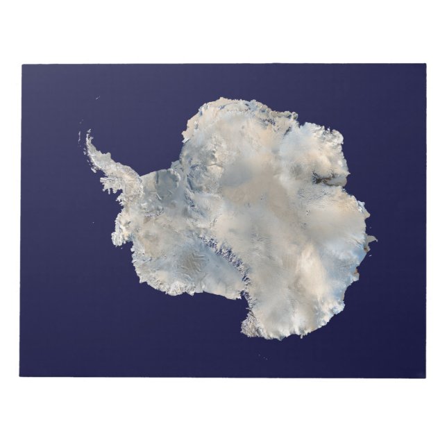 Bloco De Notas Antártica (Imagem Azul Marble da NASA) (Frente)