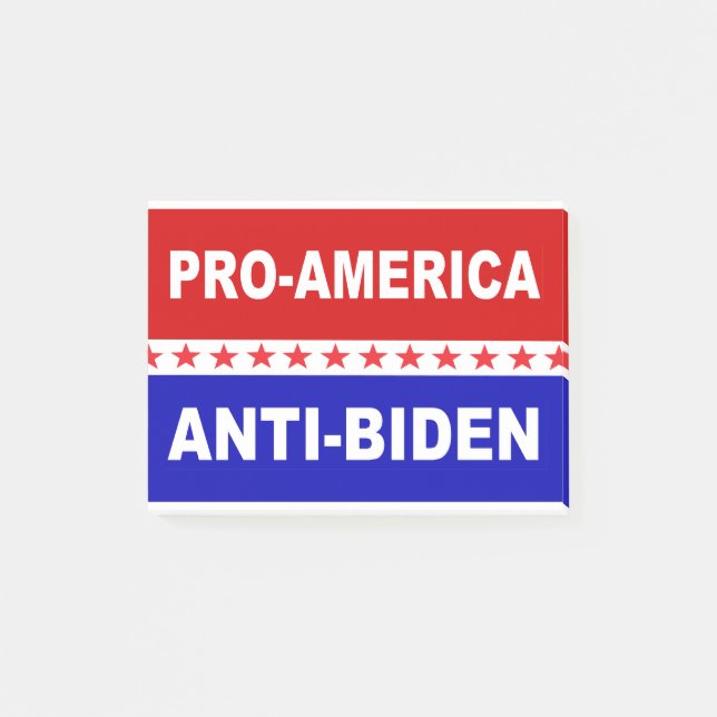 Bloco De Notas Anti-Biden Pro America (Frente)