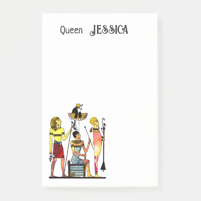 Bloco De Notas Antigo Egito Faraó Lavish Ormamentation (Frente)