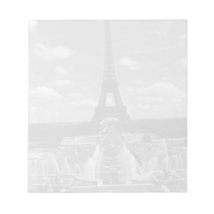 Bloco De Notas Antigo França Paris Fontes Torre Eiffel