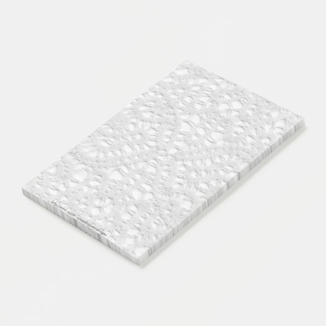 Bloco De Notas Antiguidade Lacy Doily (Inclinado)