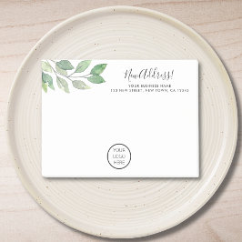 Bloco De Notas Anúncio de movimentação do logotipo comercial