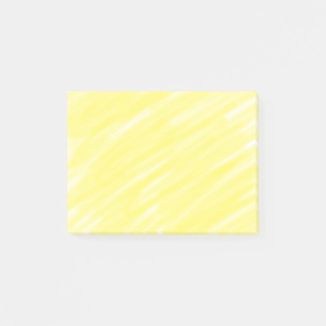 Bloco De Notas anúncio pastel amarelo personalizado de cor sólida (Frente)