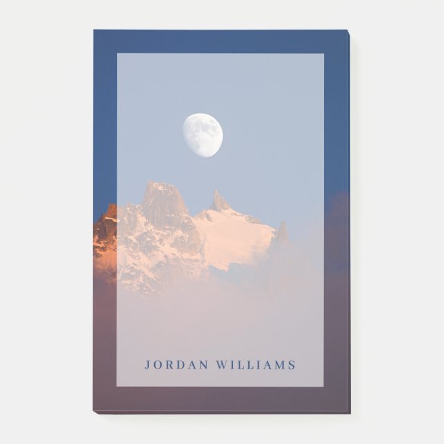 Bloco De Notas Ao nascer do sol | Aiguille du Plan Chamonix, Fran (Frente)