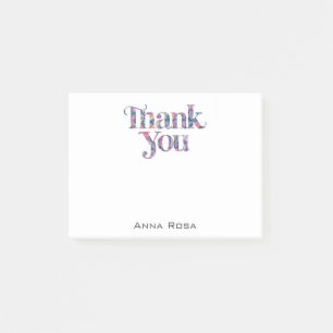 Bloco De Notas *~* AP85 Floral + Obrigado Manifesto de Gratidão