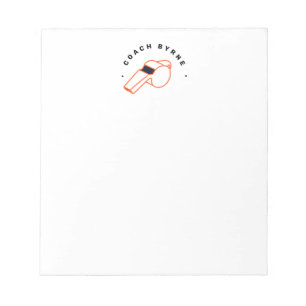 Bloco De Notas Apelido do treinador de futebol