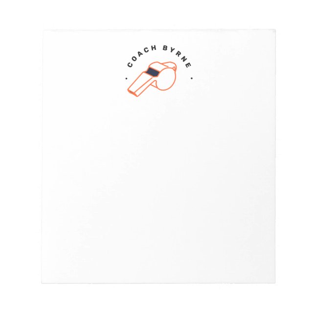 Bloco De Notas Apelido do treinador de futebol (Frente)