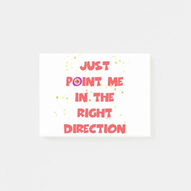 BLOCO DE NOTAS APENAS ME APONTE NA DIREÇÃO CERTA (Frente)