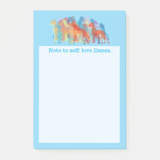 Bloco De Notas Apenas um lembrete do Great Dane.
