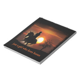 Bloco De Notas apenas uma garota que ama cavalos