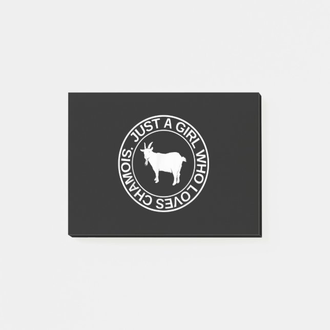 Bloco De Notas Apenas Uma Menina Que Ama Chamois Presente Para As (Frente)