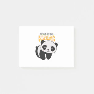 Bloco De Notas Apenas Uma Menina Que Ama Pandas
