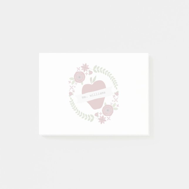 Bloco De Notas Apple envolve o professor (Frente)