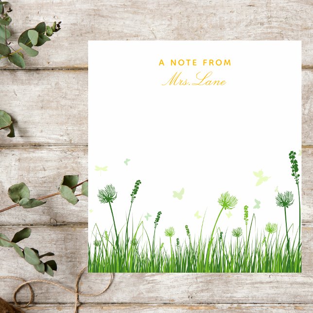 Bloco De Notas Apreciação do Professor Boho Floral (Criador carregado)