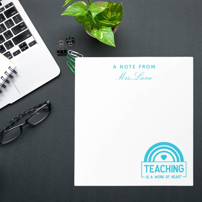 Bloco De Notas Apreciação do Professor Boho Rainbow (Criador carregado)