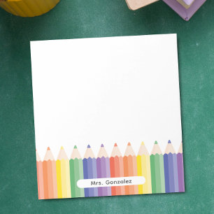 Bloco De Notas Apreciação Personalizada ao Professor Colorido Arc