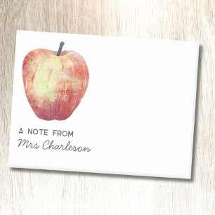 Bloco De Notas Apreciação Personalizada do Professor Apple