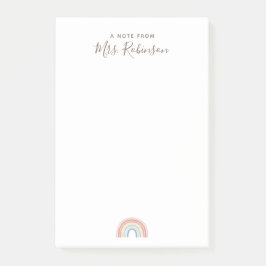 Bloco De Notas Apreciação Simples do Professor Arco-Íris