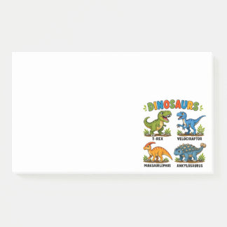 Bloco De Notas Aprendizado de Espécies de Dinossauros para Crianç