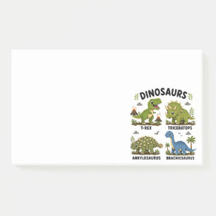 Bloco De Notas Aprendizado de Espécies de Dinossauros para Crianç