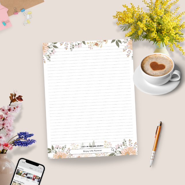 Bloco De Notas Aproveite a vida para sempre | JW (Criador carregado)