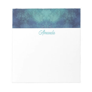 Bloco De Notas Aqua moderno e Abstrato púrpura