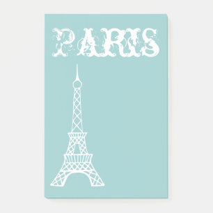 Bloco De Notas Aqua Paris Posta Notas